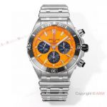 Superclone Breitling Super Chronomat Ceramic Bezel Yelllow Dial Watch in B01 Movement